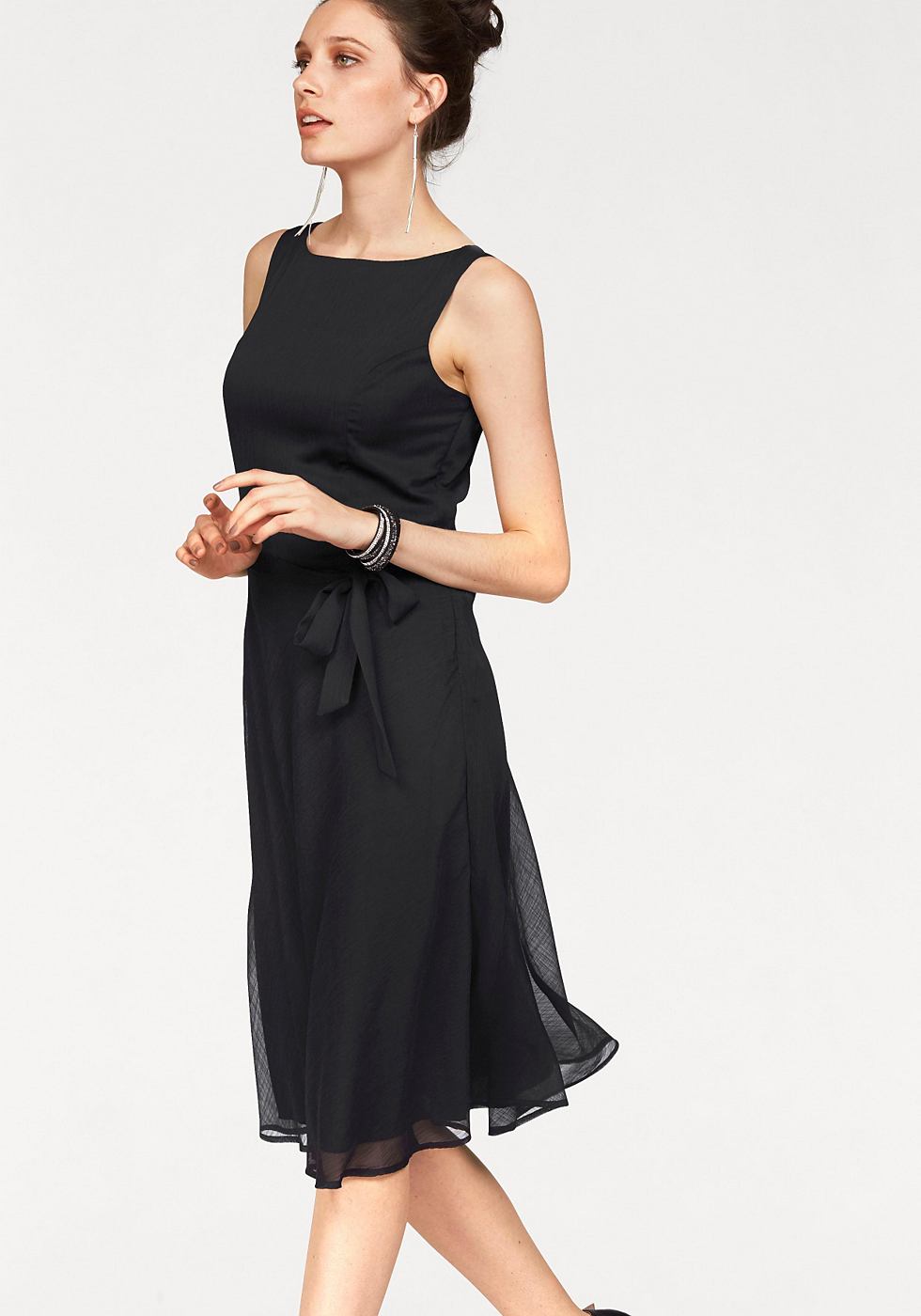 Bruno Banani chiffonjurk zwart