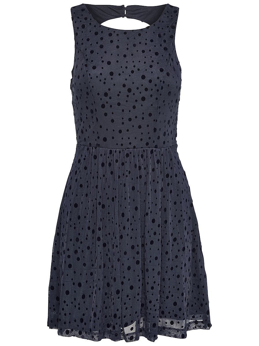 ONLY kanten Mouwloze jurk blauw