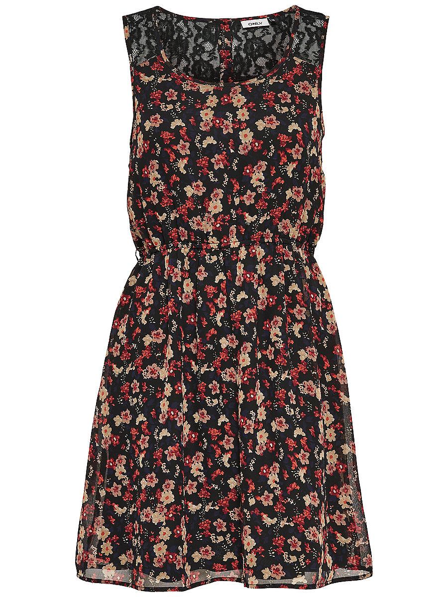 ONLY Print Korte jurk zwart