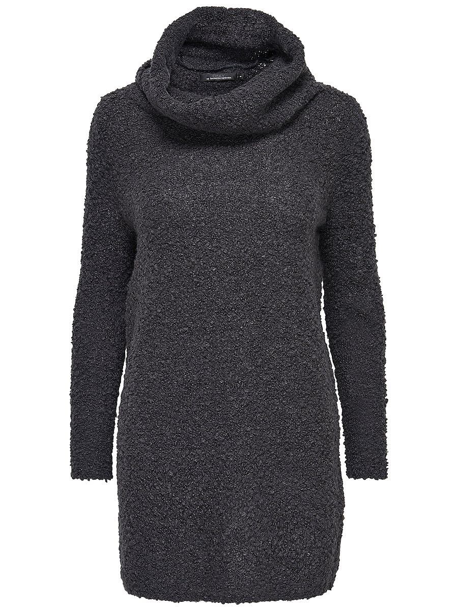 ONLY Roll-neck gebreide jurk blauw