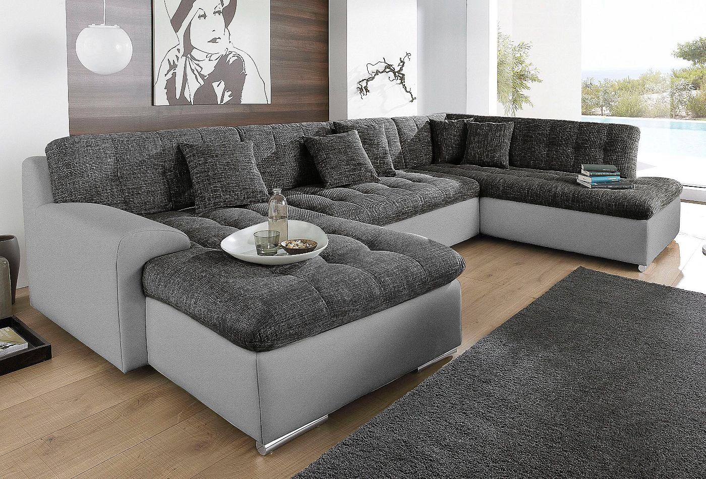 Alcazar/structuurstof « bank, zithoek, 2 zits en 3 zits banken ... Lounge grijspaars