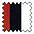 2x rood + 2x wit + 2x zwart&nbsp;Hipster, set van 6, VIVANCE ACTIVE