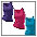 blauw + kreeft + turquoise&nbsp;Sporthemd, H.I.S, set van 3