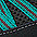 antraciet/turquoise&nbsp;OCK outdoorschoenen, 'Goldsteig'