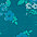 turquoise gedessineerd&nbsp;Chillytime jurk