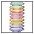 10x gestreept&nbsp;Bikinislip, set van 10