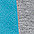 turquoise+grijs melee&nbsp;Shirt met lange mouwen, CFL, set van 2, voor meisjes