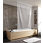 Douche-rolgordijn 'strepen wit', detail #1