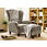 Oorfauteuil en hocker, detail #2