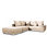 Hoekbank, Microgaren, luxe-Microgaren, Softlux, luxe-imitatieleer of structuurstof, detail #5