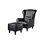 Oorfauteuil en hocker, detail #1