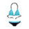 Triangelbikini, Buffalo, detail #1