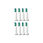 Philips HX6018/05 Sonicare ProResults opzetborstel standaard, set van 8 - 6+2 gratis, detail #1