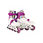 Inlineskates, Polly Pocket, 'Flower Power', vijfvoudig in grootte verstelbaar, ABEC 3-kogellagers, detail #1