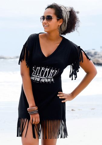 Longline-shirt, BEACHTIME